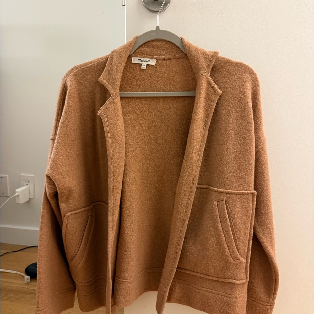 Madewell Tan Wool Lightweight Jacket Oversized XXS